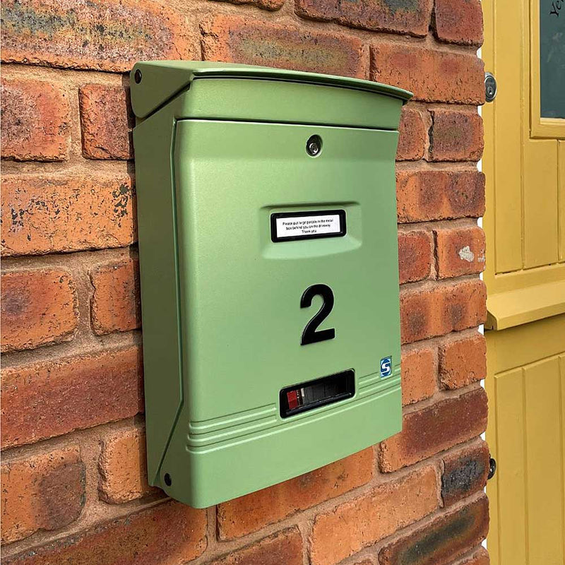 Wall Mounted External Cast Post Box Gioiosa Green