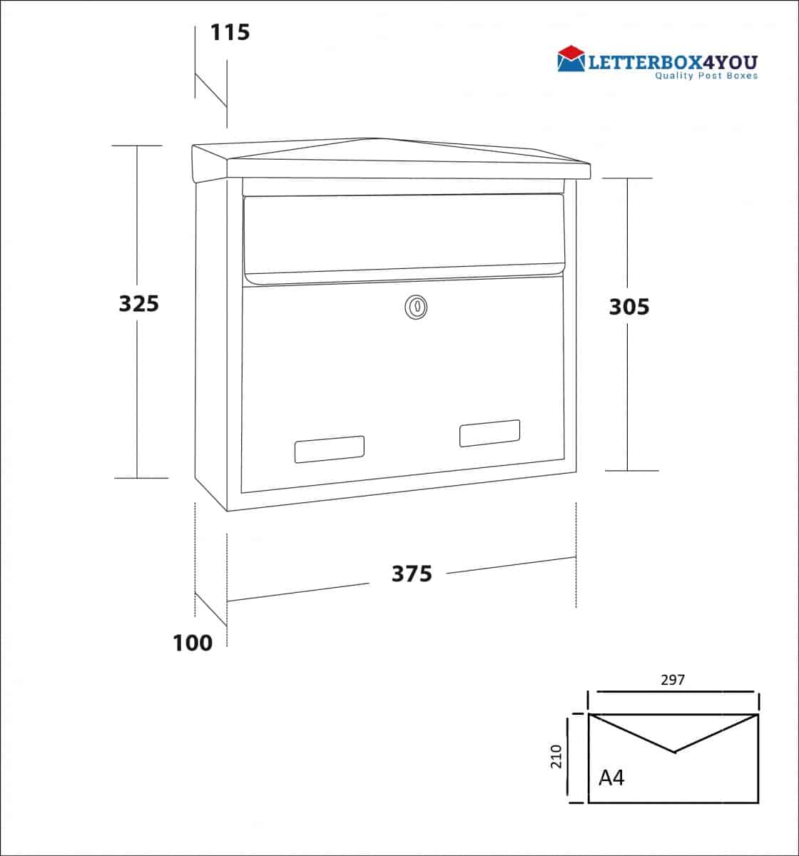 Products Sd5 Wall Mounted Letterbox External