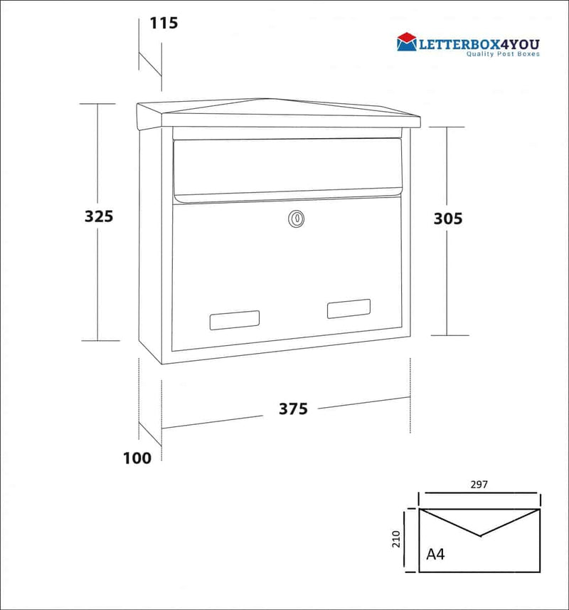 Products Sd5 Wall Mounted Letterbox External