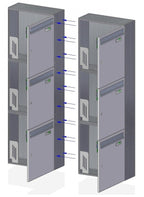 Free Standing Rear Access Communal Post Boxes Urban Easy SLP