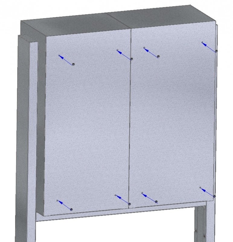 Free Standing Internal Post Boxes for Flats Urban Easy E1 Lite