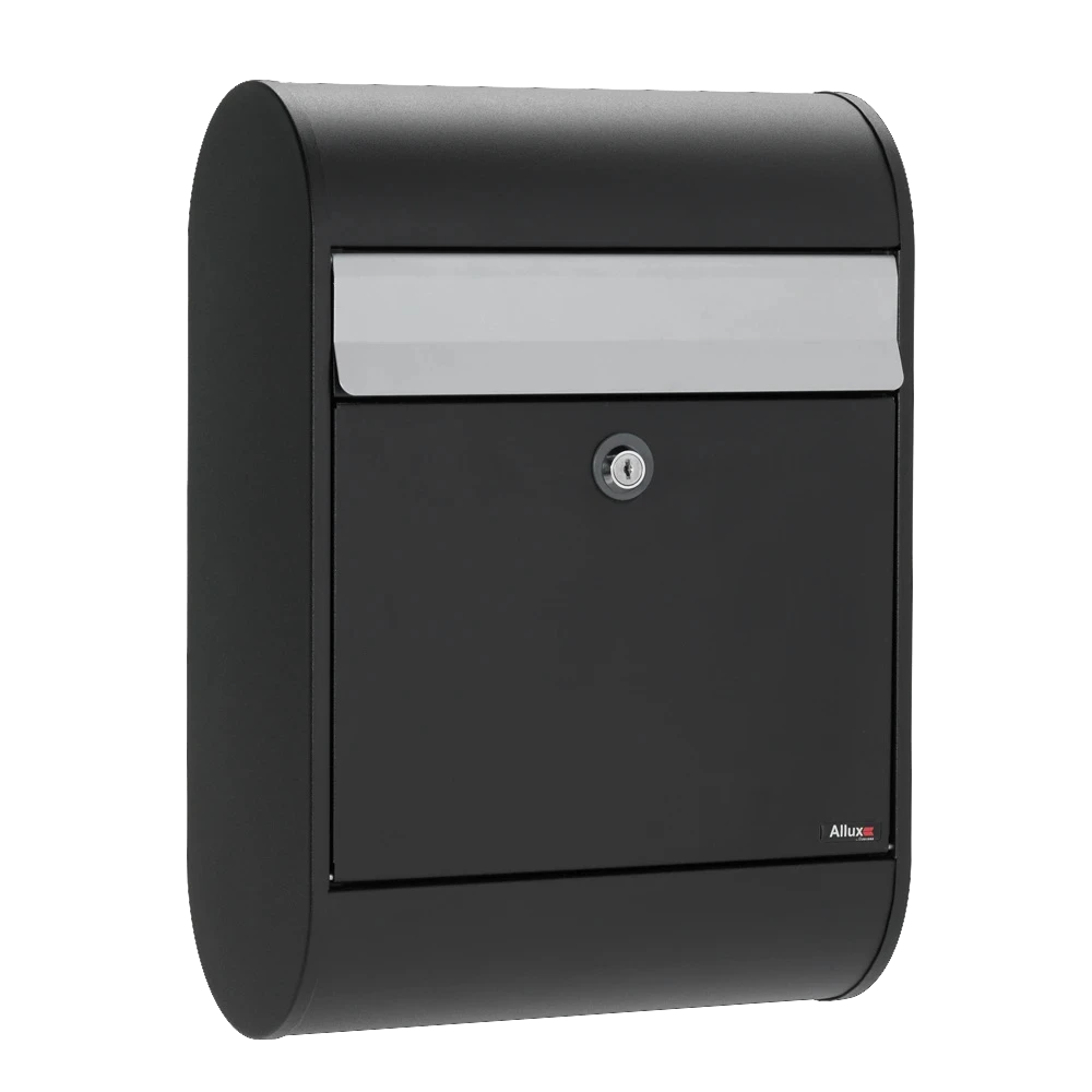 Wall Mounted Post Box External Lockable Galvanised Steel - Allux 5000