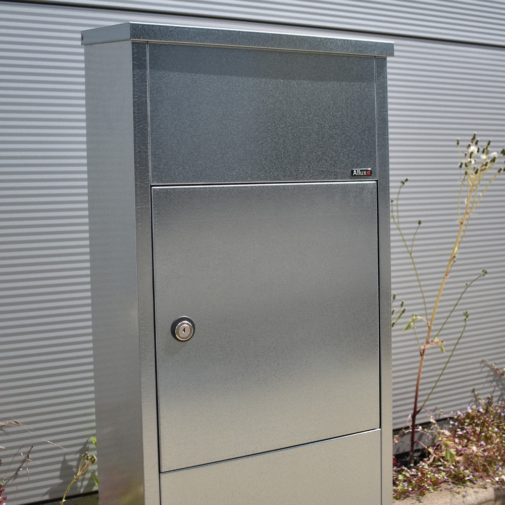 Allux 600 Gavanised Steel Parcel Drop Box Outdoor3