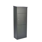 Allux 600 Free Standing Parcel Delivery Box Front Access Stainless Steel