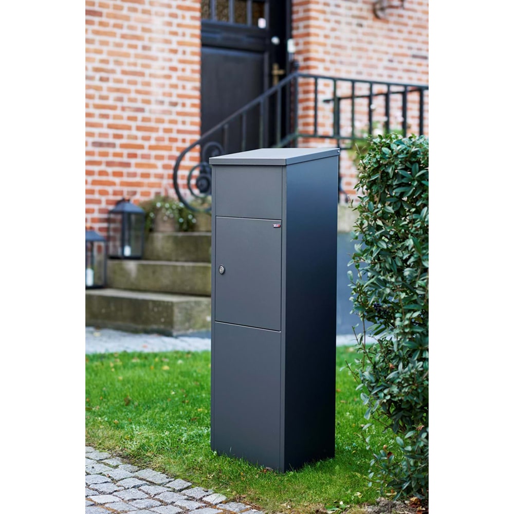 Free Standing Outside Parcel Delivery Box For Home - Allux 600 Front Access