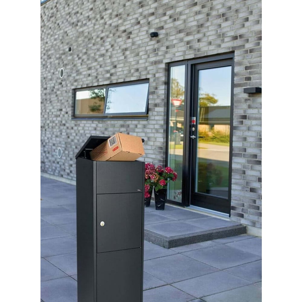 Free Standing Outside Parcel Delivery Box For Home - Allux 600 Front Access