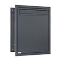 Anthracite Grey Through Wall Telescopic Post Box Toldi