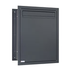 Anthracite Grey Through Wall Telescopic Post Box Toldi