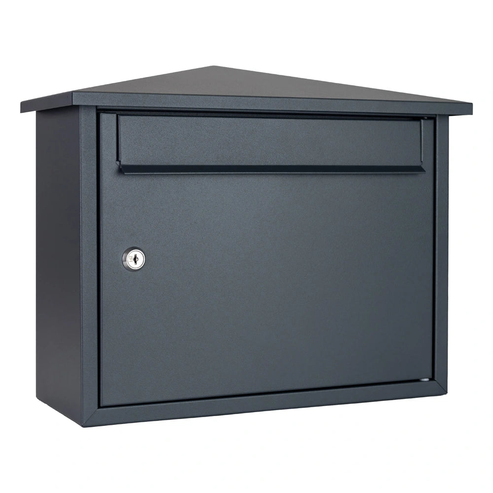 Anthracite Grey Wall Mounted External Post Box Kestrel