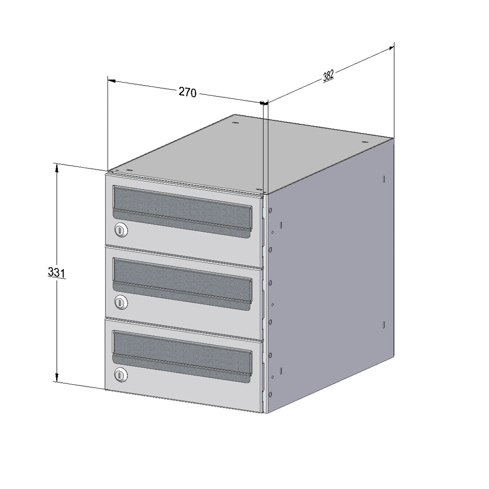 Post Compact Communal Post Boxes for Flats - C2 Compact Urban Easy – Letterbox4you