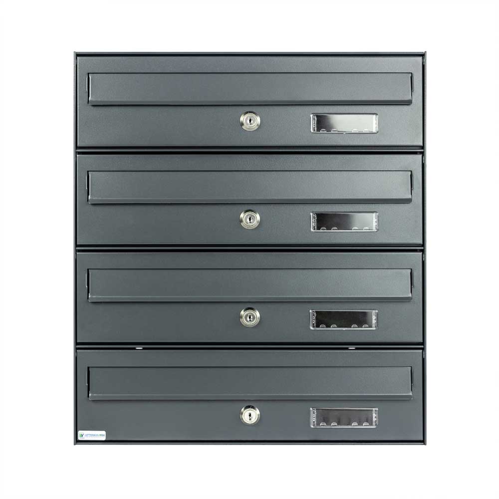 Apartment Mailboxes Urban Easy MTZ Bank Of 4