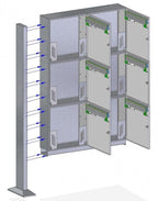 Free Standing Communal Post Boxes Urban Easy SIM Front Access