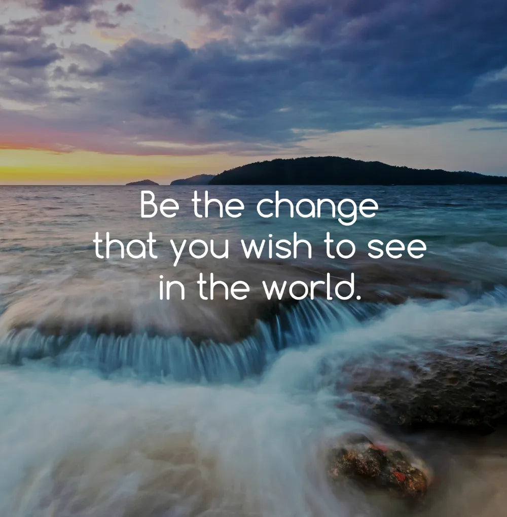 Be The Change That You Wish To See In The World