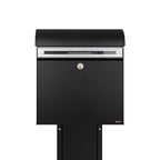 Black Free Standing Large Mailbox KS200