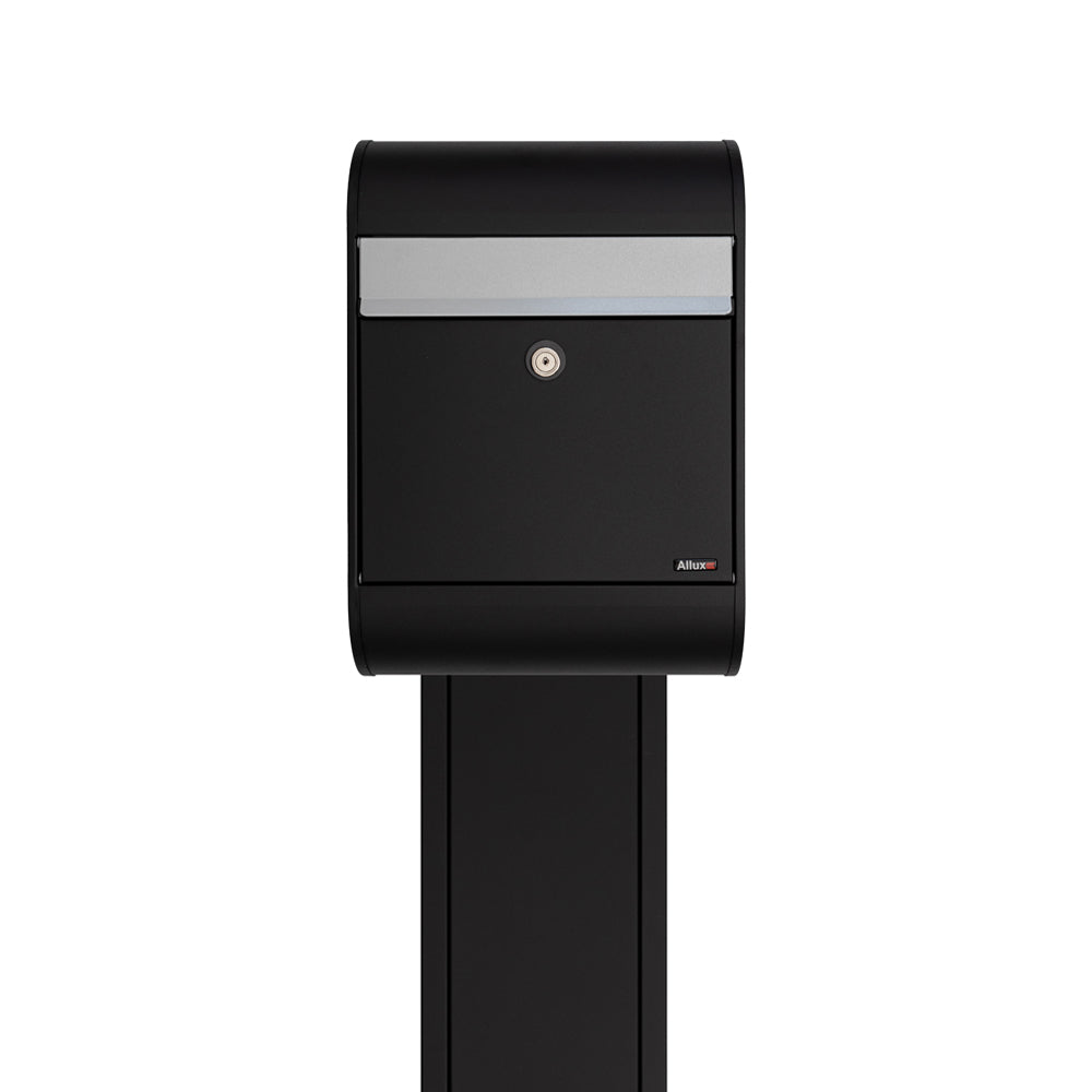 Black Free Standing Post Box Allux 5000