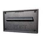 Cast Aluminium Letter Plate For Gates Nero