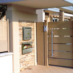 Cast Aluminium Letterbox Europa Maxi On The Wall