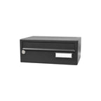 Wall Mounted Post Box for Flats Locking Letterbox Galvanised Steel - LBD-015 City Hall