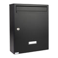 Communal Black Wall Mounted Post Box External W5
