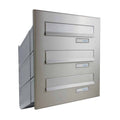 D 041 Multiple Powder Coated Telescopic High Capacity Through The Wall Mailbox Stainless Steel