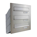D 041 Multiple Powder Coated Telescopic High Capacity Through The Wall Mailbox Stainless Steel