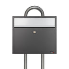 Dark Grey Free Standing Post Box Allux LT150