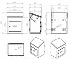 Delta M External Wall Mounted Parcel Drop Box