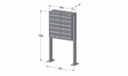 Post Boxes for Flats Free Standing Internal Locking - Urban Easy E1