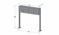 Post Boxes for Flats Free Standing Internal Locking - Urban Easy E1
