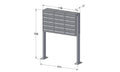 Post Boxes for Flats Free Standing Internal Locking - Urban Easy E1