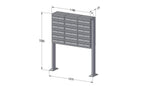 Post Boxes for Flats Free Standing Internal Locking - Urban Easy E1