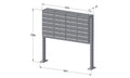 Post Boxes for Flats Free Standing Internal Locking - Urban Easy E1