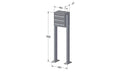 Post Boxes for Flats Free Standing Internal Locking - Urban Easy E1