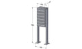 Post Boxes for Flats Free Standing Internal Locking - Urban Easy E1
