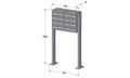 Post Boxes for Flats Free Standing Internal Locking - Urban Easy E1