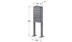 Free Standing Internal Post Boxes for Flats Urban Easy E1 Lite