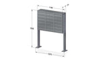 Post Boxes for Flats Free Standing Internal Locking - Urban Easy E1