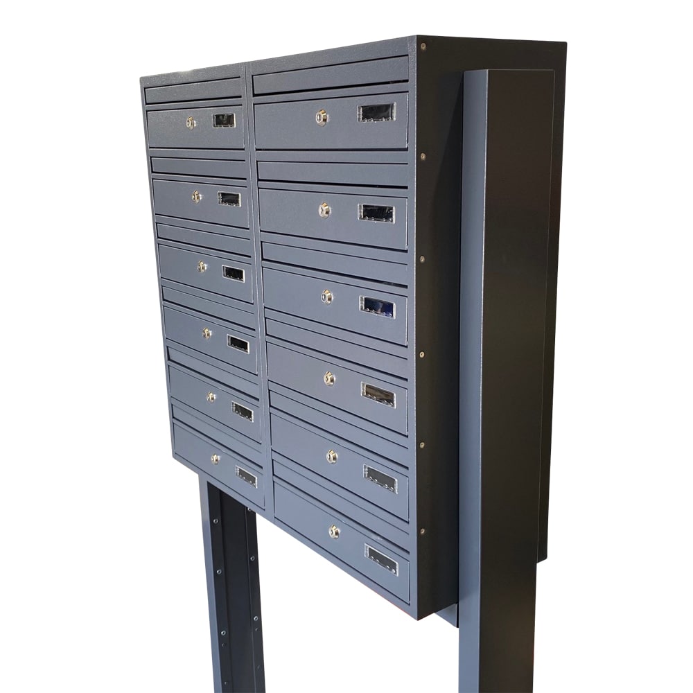 Post Boxes for Flats Free Standing Internal Locking - Urban Easy E1
