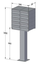 Free Standing Communal Post Boxes – C2 Compact Urban Easy