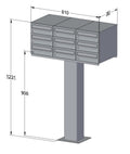 Free Standing Communal Post Boxes – C2 Compact Urban Easy