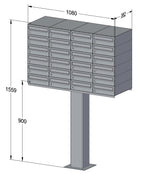 Free Standing Communal Post Boxes – C2 Compact Urban Easy