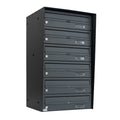 E3 Urban Easy External Post Boxes For Flats Bank Of 6
