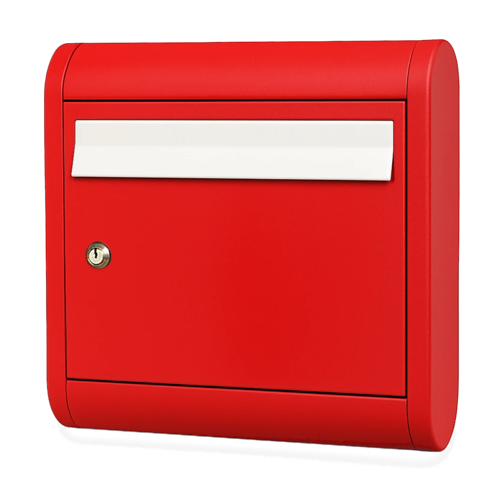 Wall Mounted Letterbox Locking Weatherproof A4 Cast Aluminium - Sole
