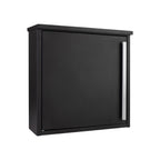 External Wall Mounted Letterbox   Jackdaw   Black