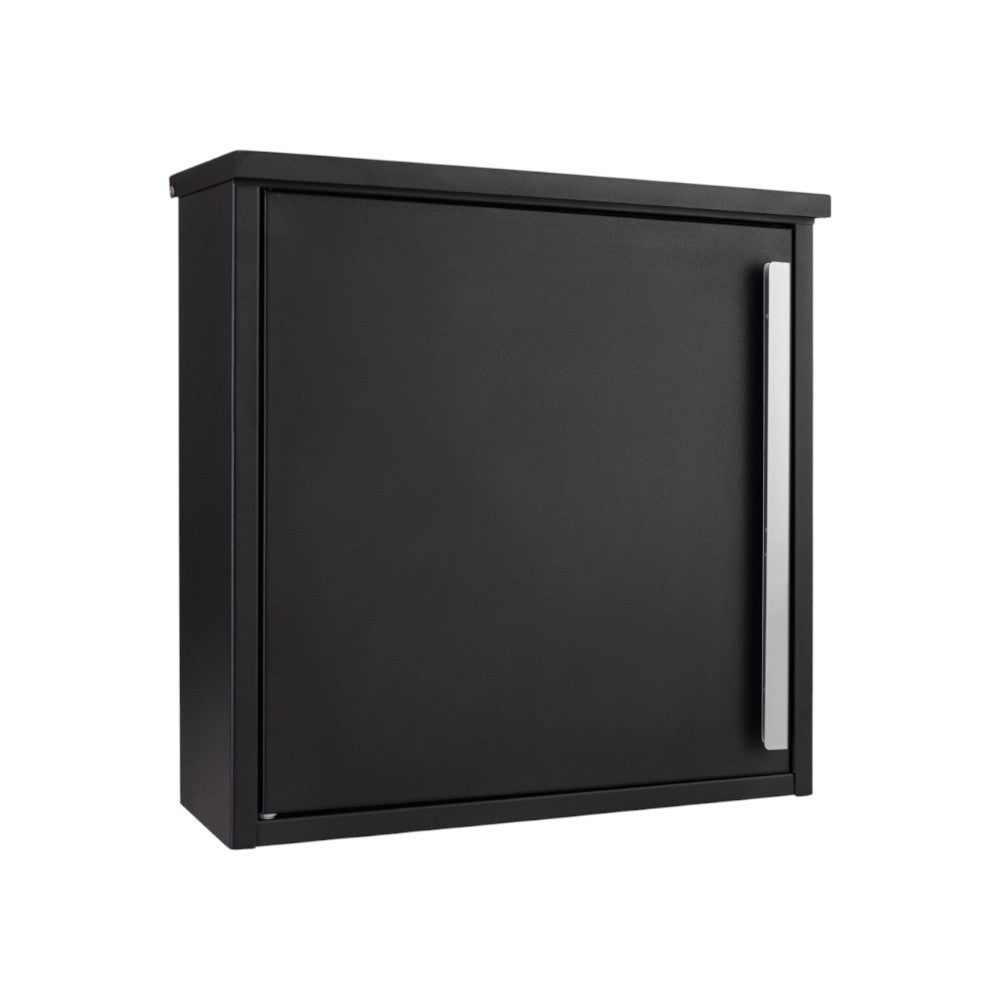 External Wall Mounted Letterbox   Jackdaw   Black