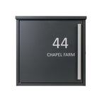 External Wall Mounted Letterbox   Jackdaw   Dark Grey With Personalisation 1
