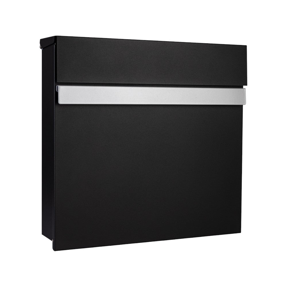 External Wall Mounted Letterbox   Skylark   Black