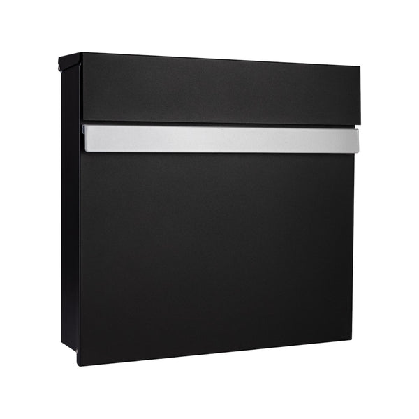 External Wall Mounted Letterbox   Skylark   Black