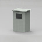 Through Pillar Parcel Delivery System with Letterbox Epsilon-Pillar