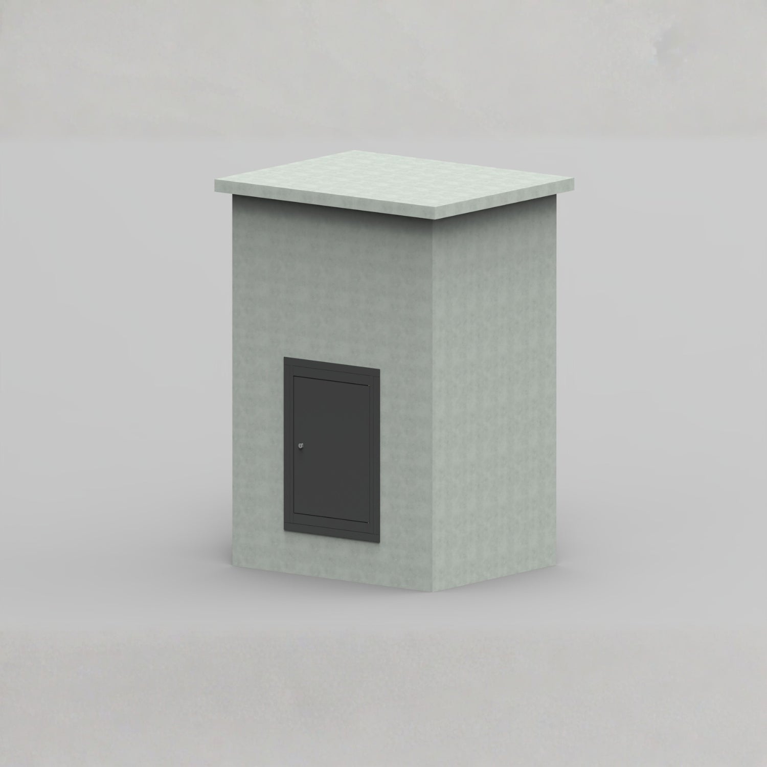 Through Pillar Parcel Delivery System with Letterbox Epsilon-Pillar